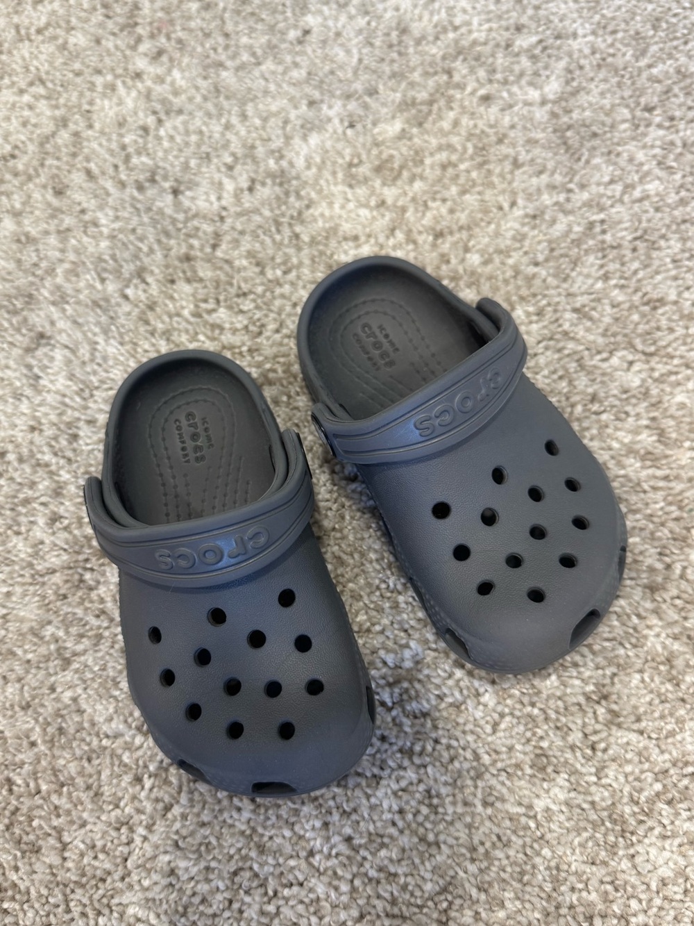 Crocs Classic Clog Toddler Size 7 - Slate Gray (Boys/Unisex)